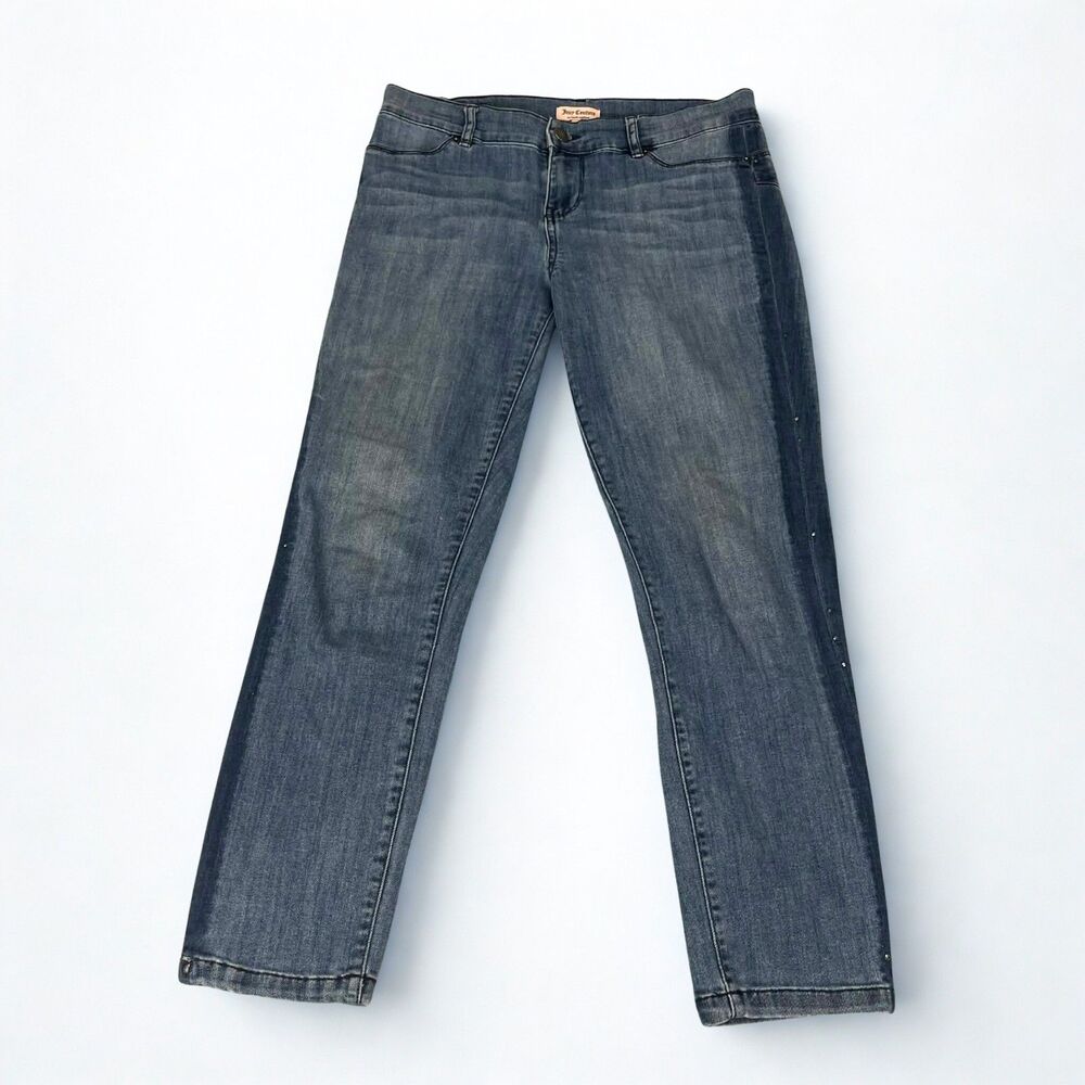 Juicy Couture Jeans Women 6 Mid Rise Straight Leg Stretch Blue Denim Classic Fit